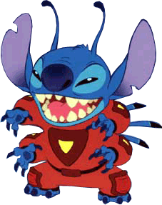 evil stitch gif