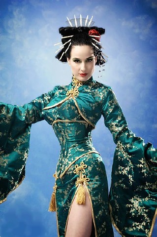 dragon myth Asian lady